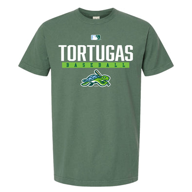 GREEN DYED TORTUGAS TEE