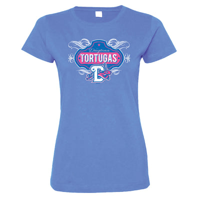 LADIES KAREEM BLUE TEE