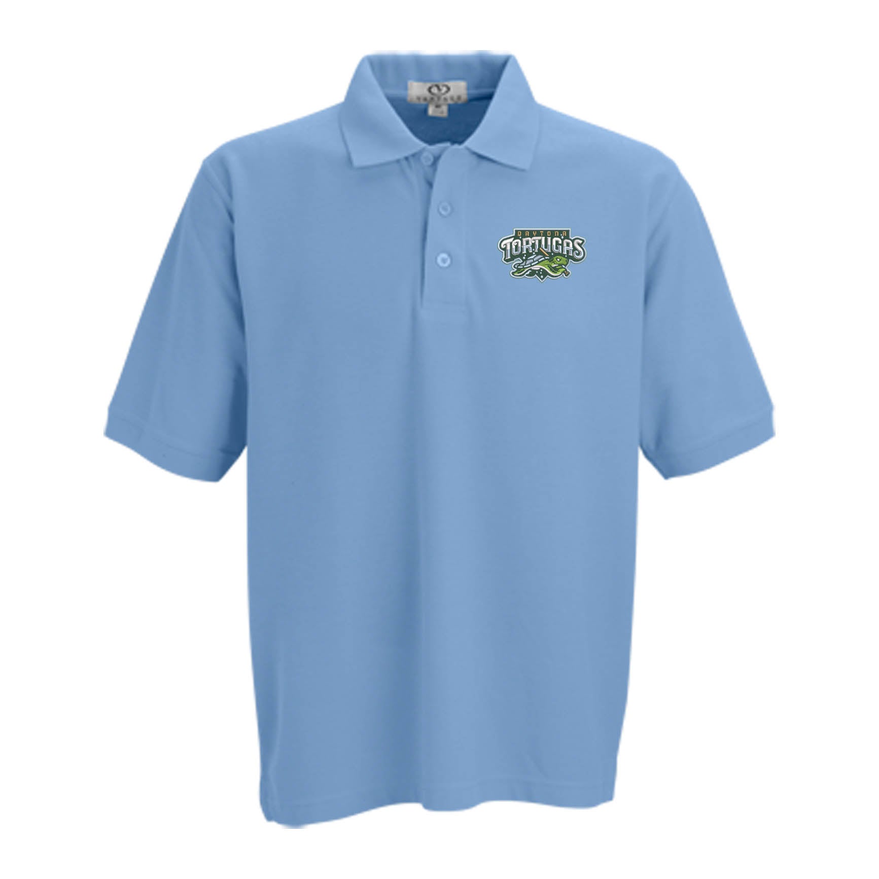 CAROLINA BLUE POLYESTER POLO – Daytona Tortugas